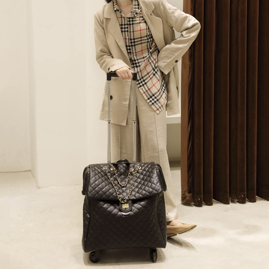 20in Leather Softside Carry on Suitcases