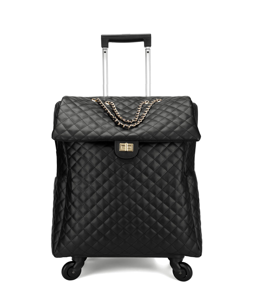 20in Leather Softside Carry on Suitcases