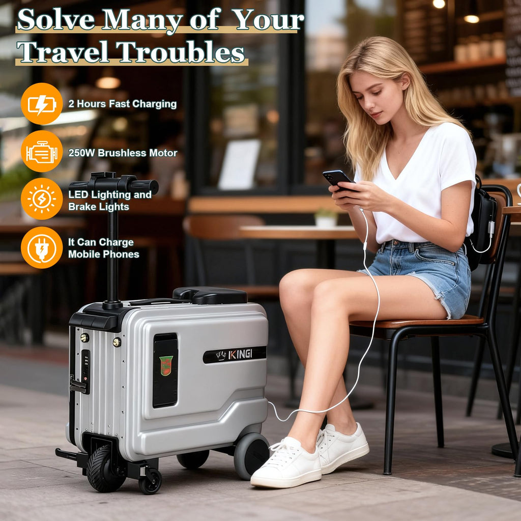 Electric Suitcase, Smart Rideable Suitcase