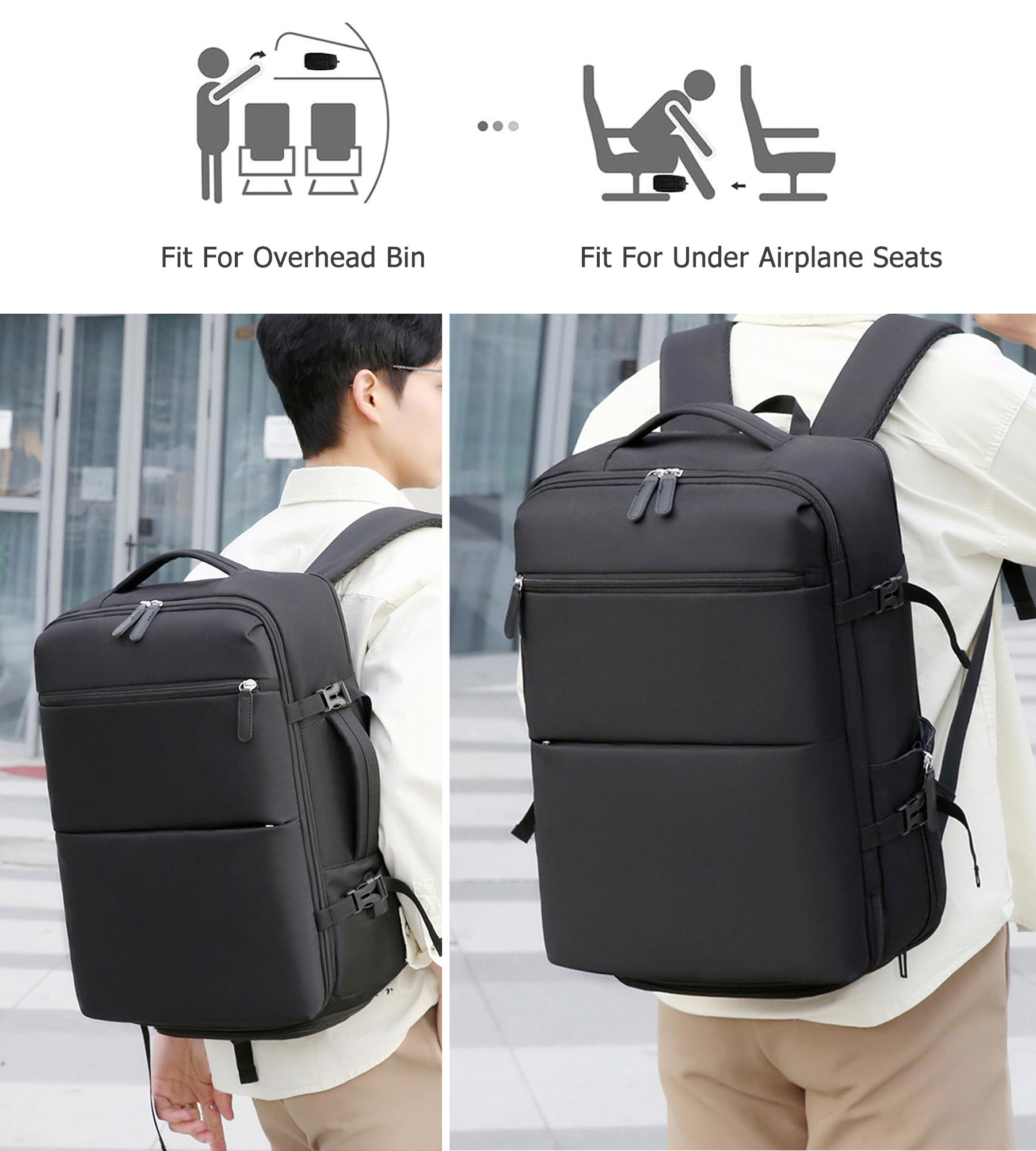 Aluminium Frame PC Hard Shell Spinner Wheels Luggage,20.8"X15"X8.7 Airline