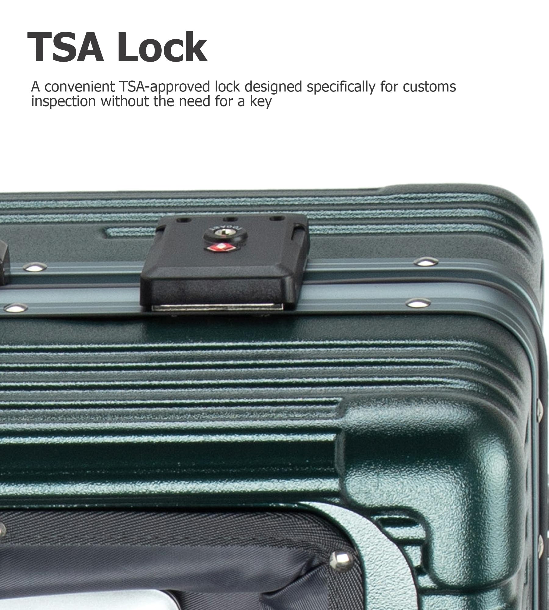 20.8"X15"X8.7 Airline Approved Built-In TSA lock Carry on Suitcase, with Cup Holder, USB Port, Phone Holder